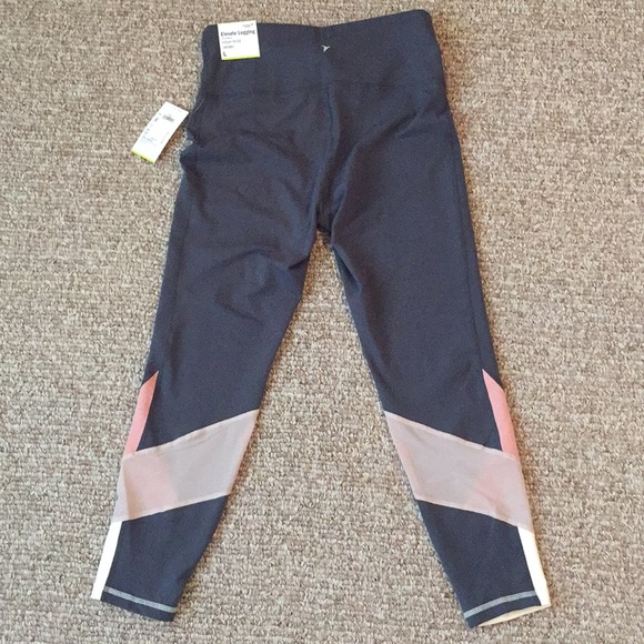 High waist 7/8 length mesh trim leggings. NWT - Picture 11 of 12